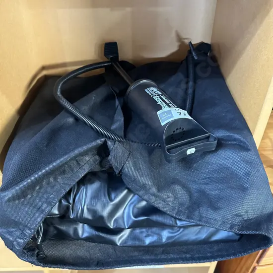 Blow up single mattress and pump