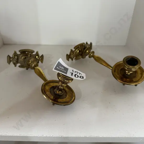 Brass piano sconces