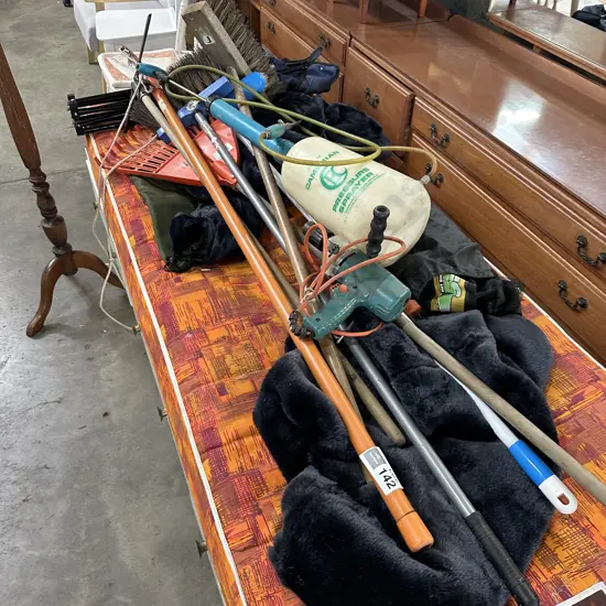 Hammer drill and garden tools