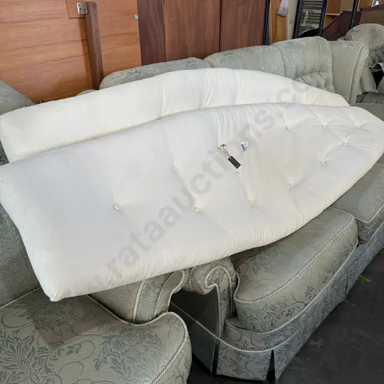 Pr of padded cushions