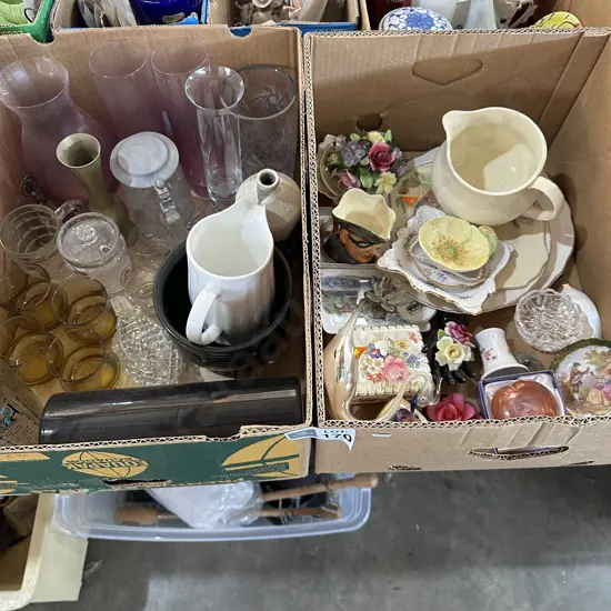 2 boxes collectables etc