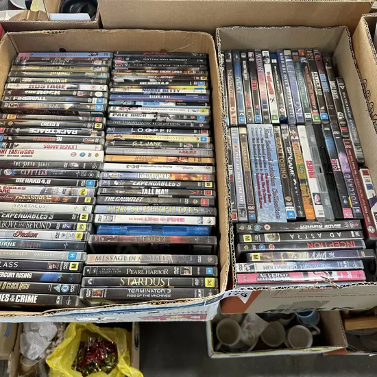2 boxes DVDs