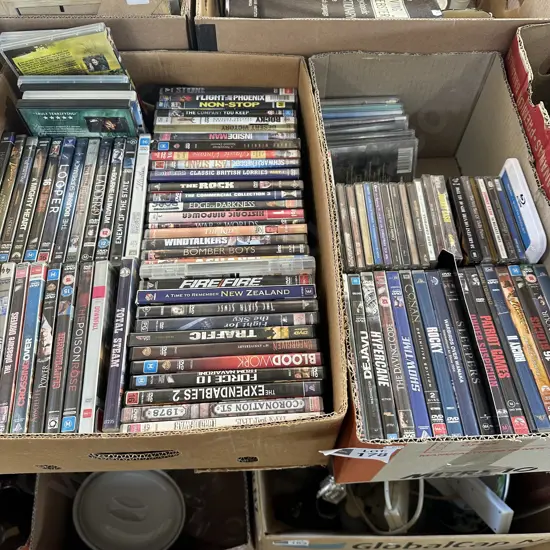 2 boxes DVDs