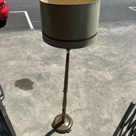 art deco native wood lamp