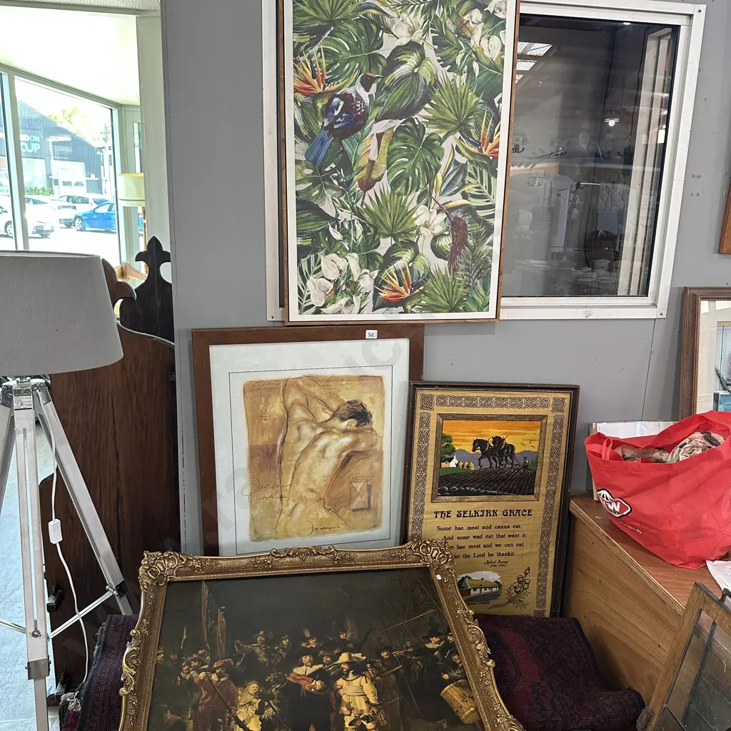 3 pictures and Robert Burns tea towel Image 1++