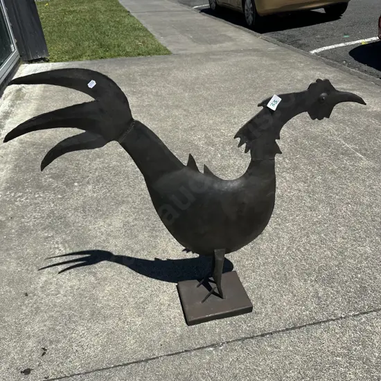 metal rooster
