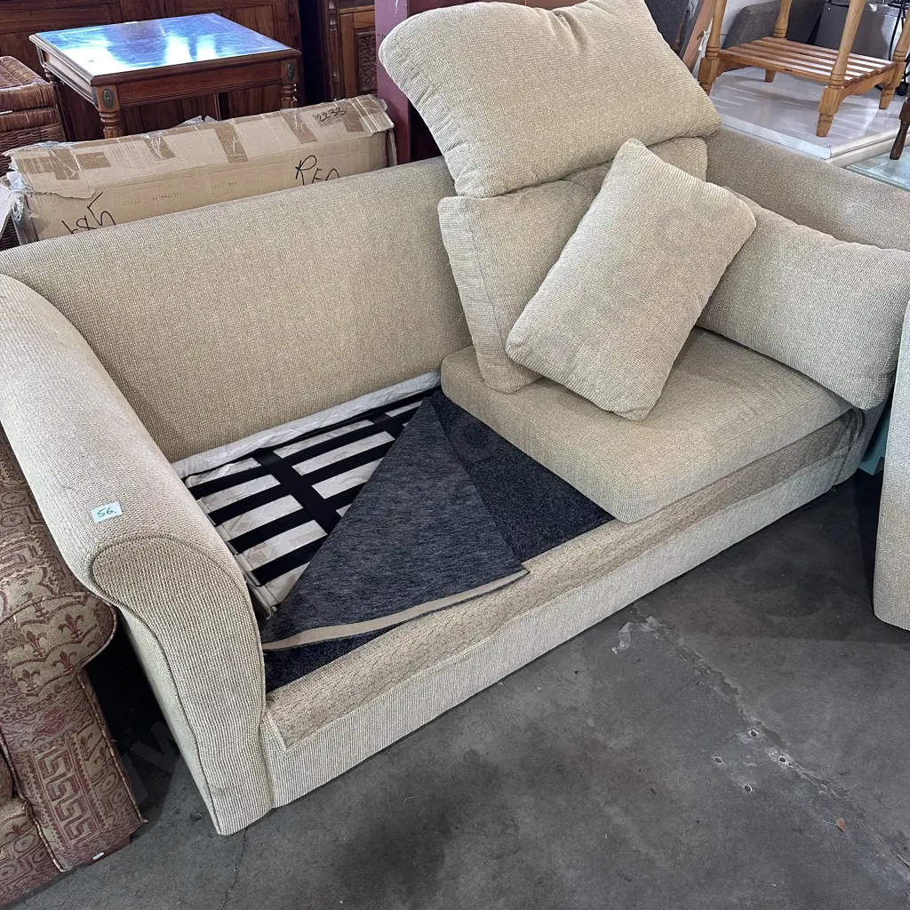 2 seater foldout bed with inner-sprung mattress Image 1++