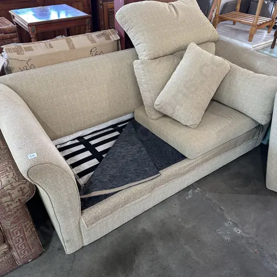 2 seater foldout bed with inner-sprung mattress