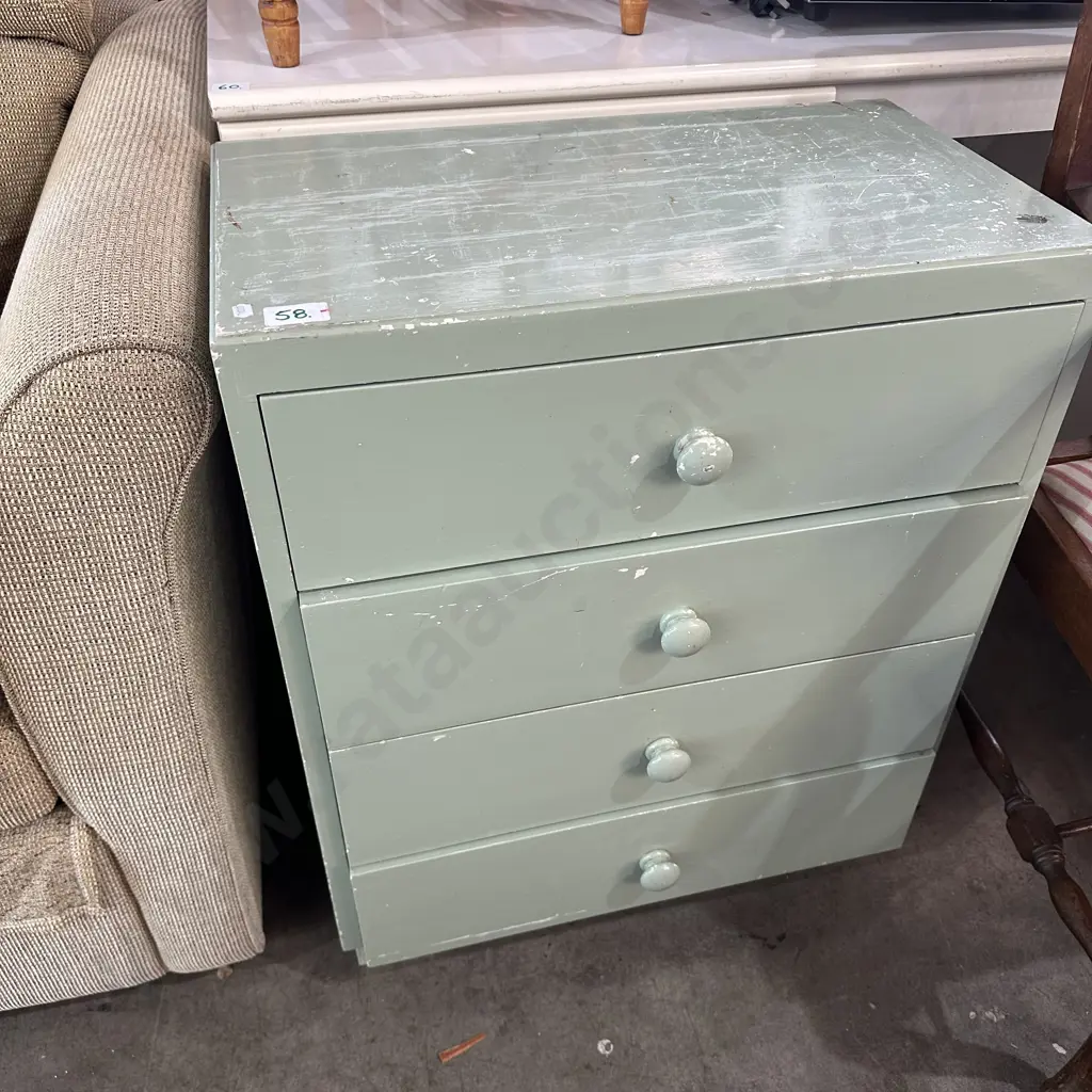 painted pine chest Image 1++