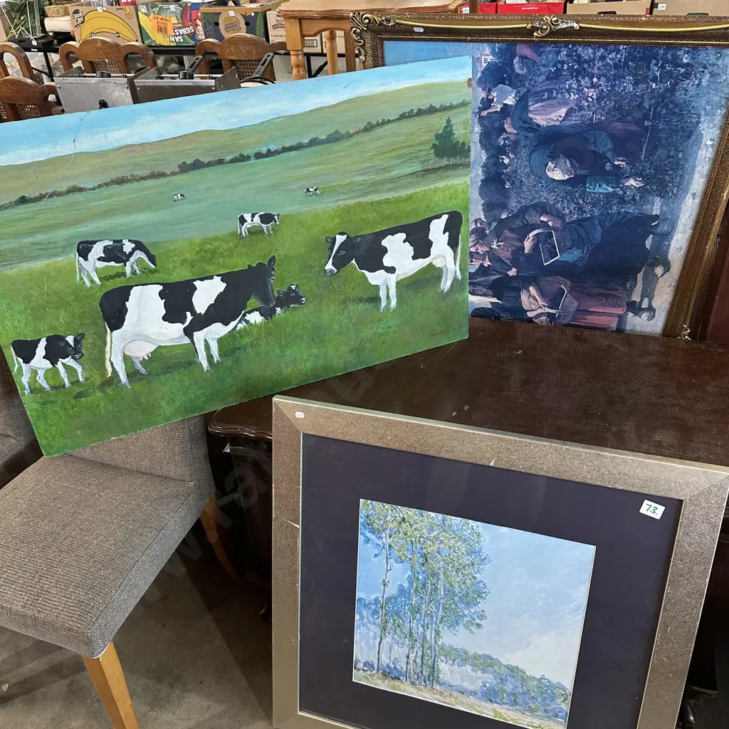 painting by Enid batey and 2 prints Image 1++