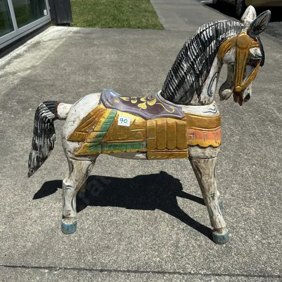 decorative wooden horse
