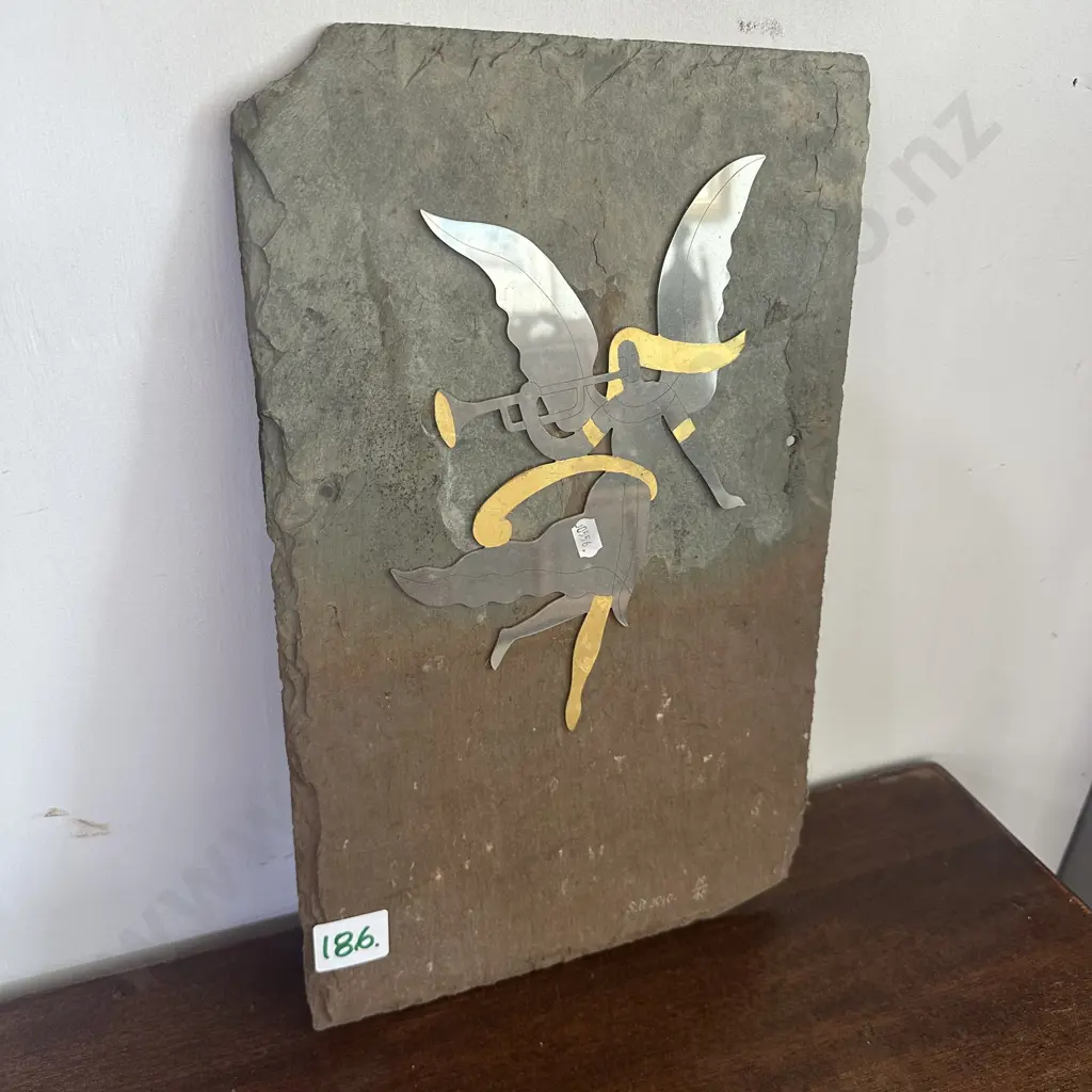 Stanley Palmer signed roofing slate (more info in next photo) Image 1++