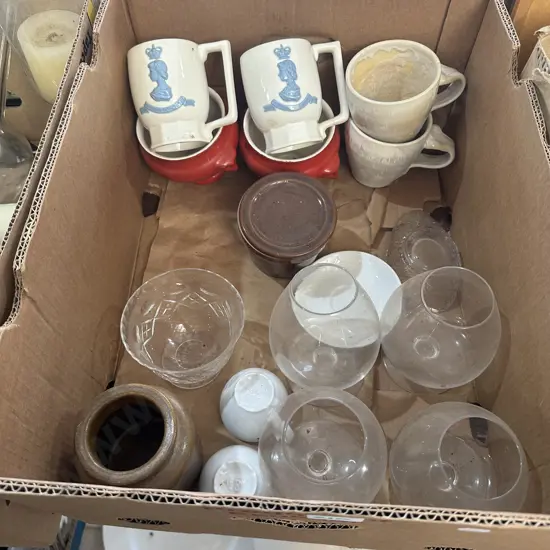 Denby, crystal, pottery etc.