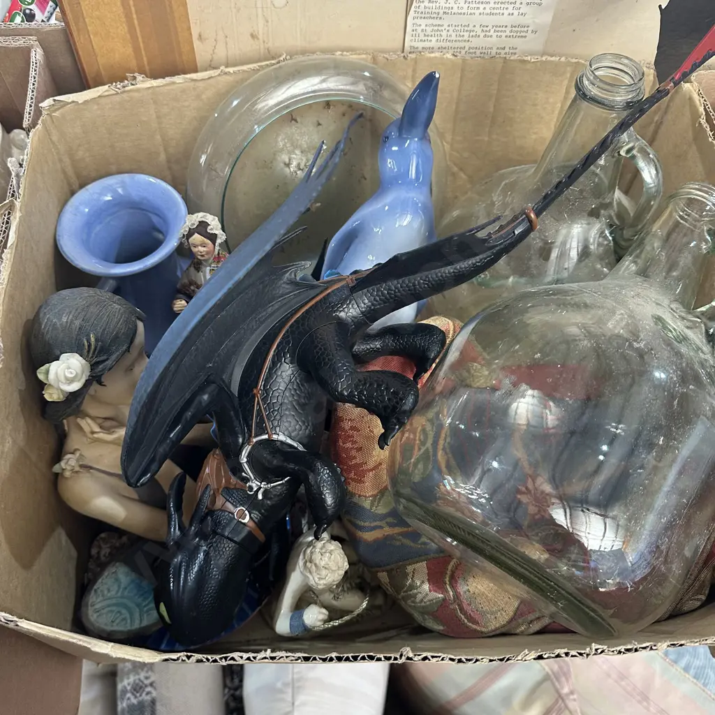 Glass bottles, vase etc. Image 1++