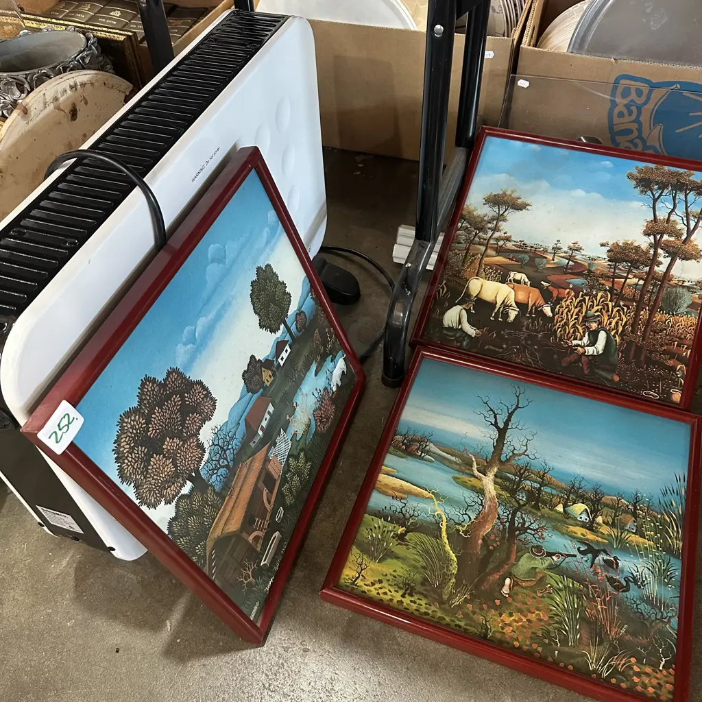 Set of three pictures and a tidy heater. Image 1++