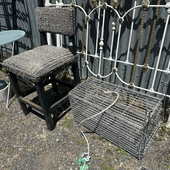 Chair and animal cage