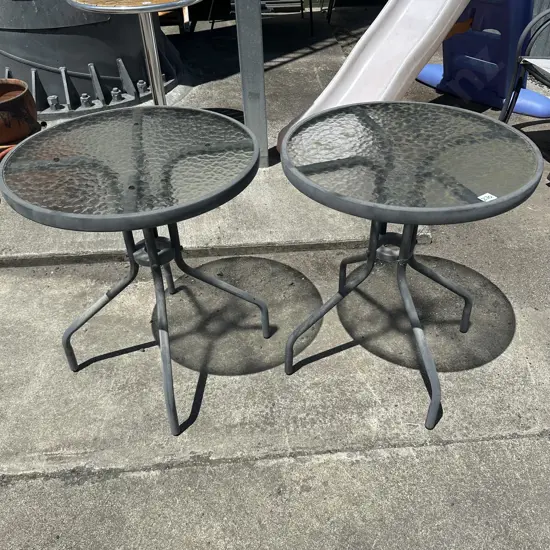 Pair of cafe tables