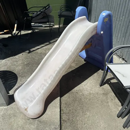 Kids plastic slide.