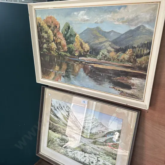 oil and water colour paintings