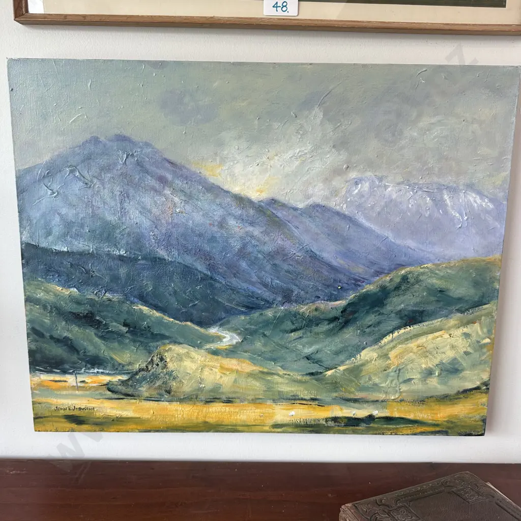 Joan E Johnston painting "mountain vista" Image 1++