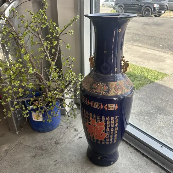 large oriental floor vase 1000mm