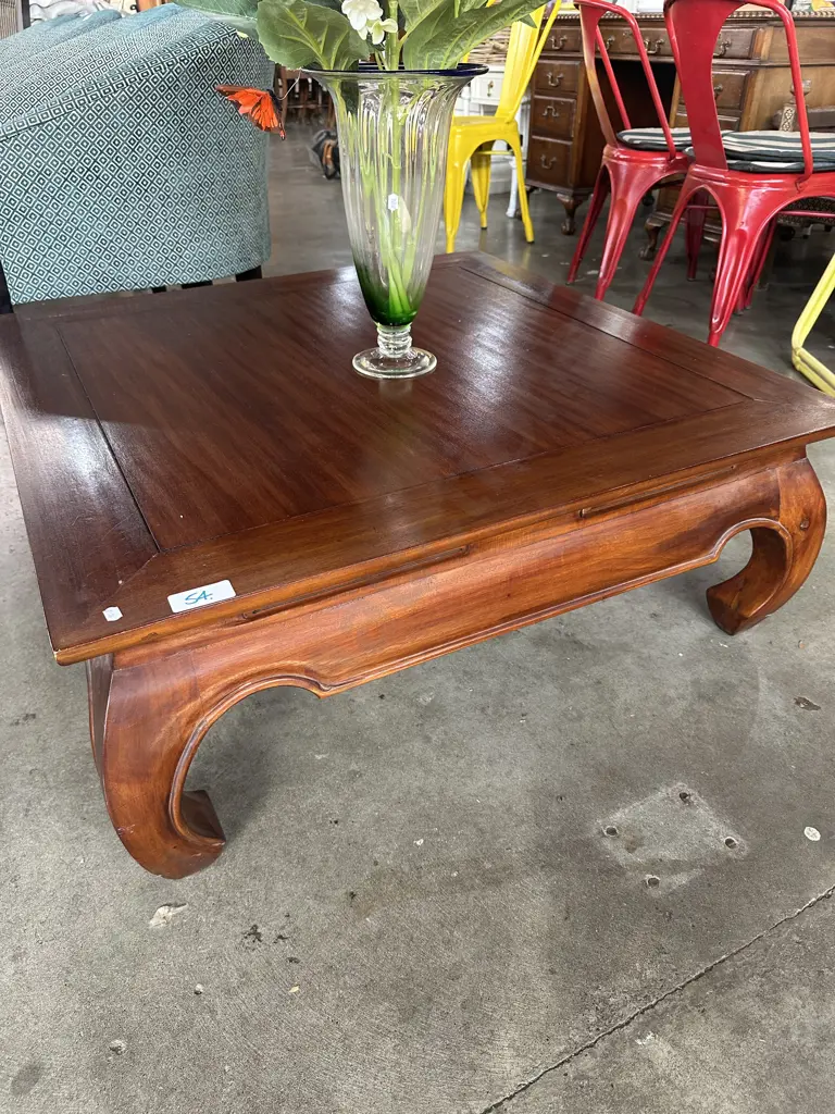 Teak  oriental coffee table 900x900 Image 1++