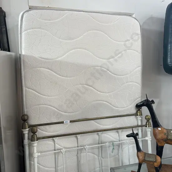 king single bed with antique ends