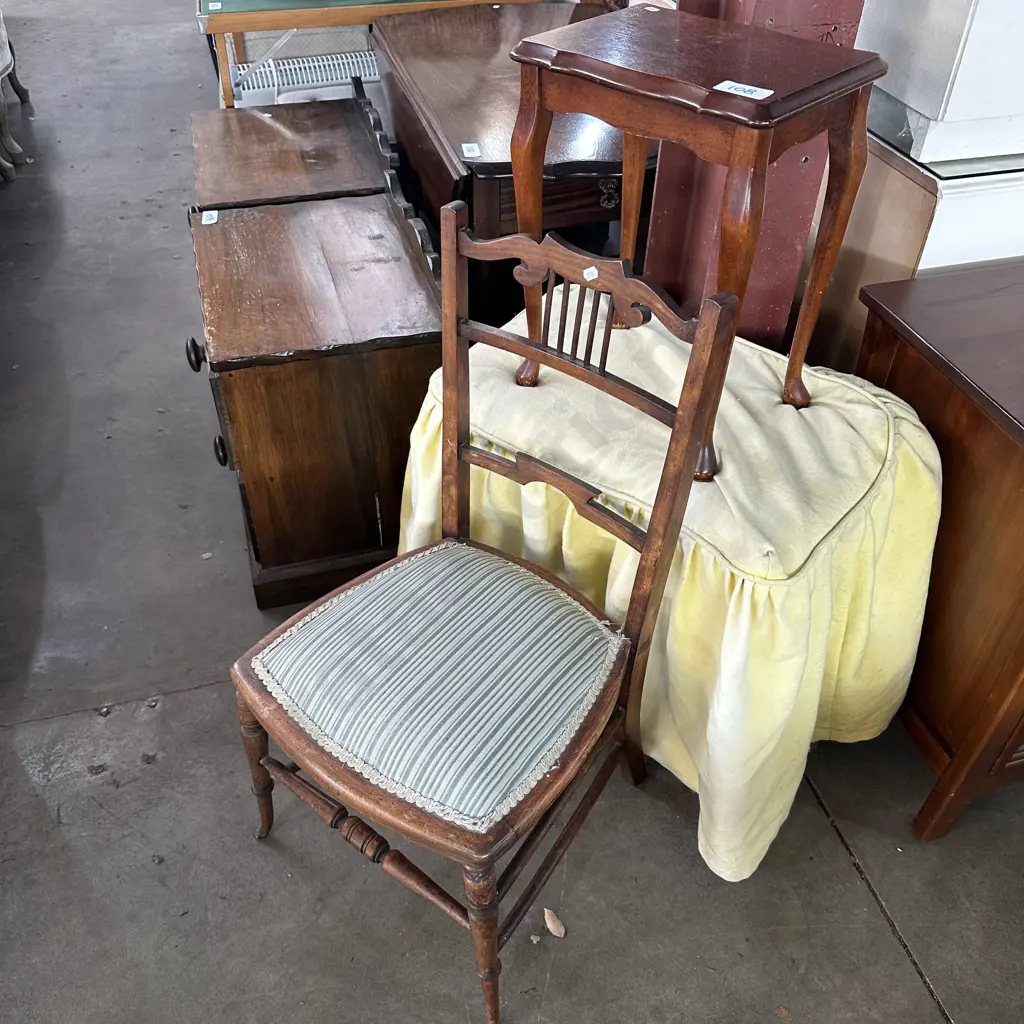 bedside chair, side table and stool Image 1++