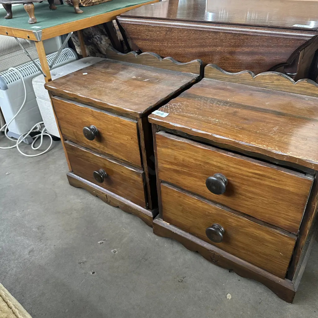 Pr hand carved bedsides Image 1++