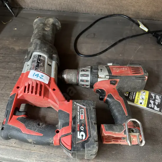 Milwaukee drill & saw both working, no charger