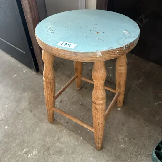 Pine vintage stool
