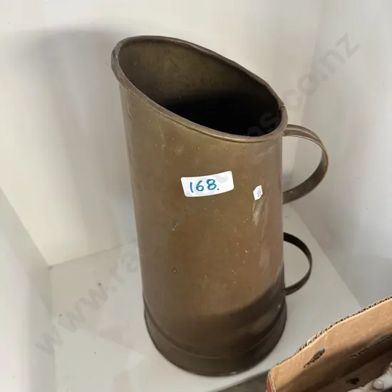 Large Brass coal scuttle