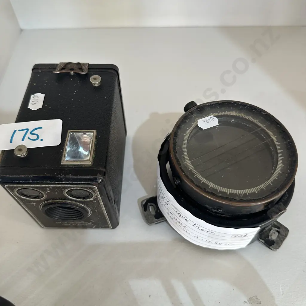 tiger moth magnet compass and box brownie Image 1++