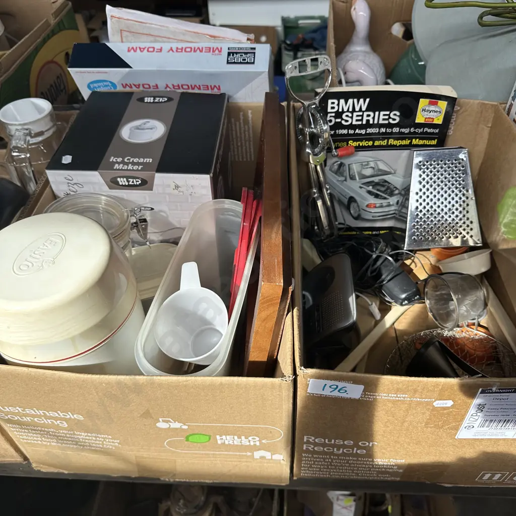Two boxes Ice cream maker, yoghurt maker etc. Image 1++