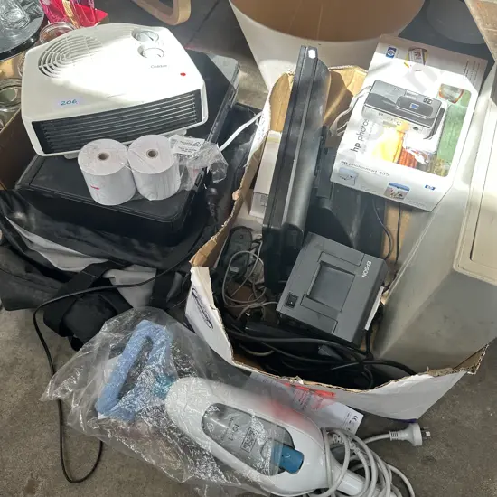 Steam mop, digital camera, cash drawer etc.