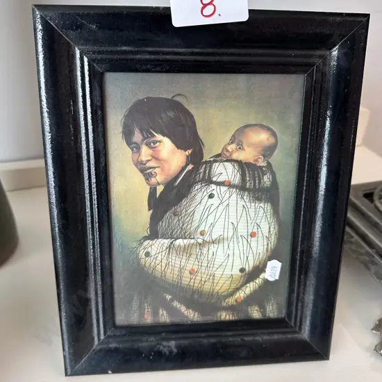 small framed Maori picture
