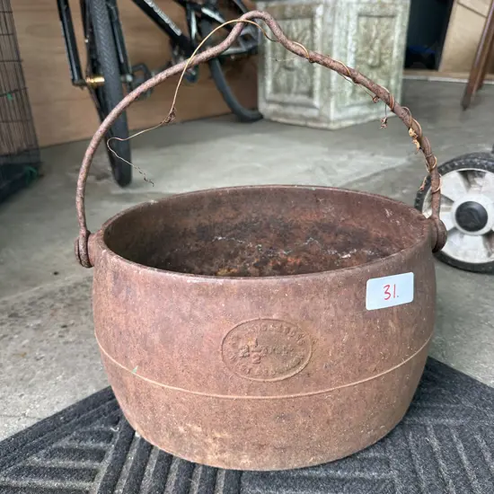 large cast camp pot