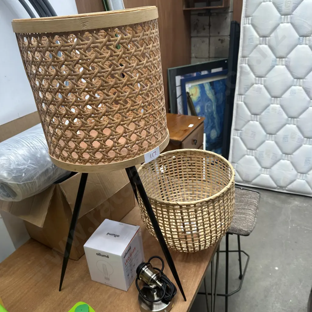 lampshade and waste paper basket Image 1++