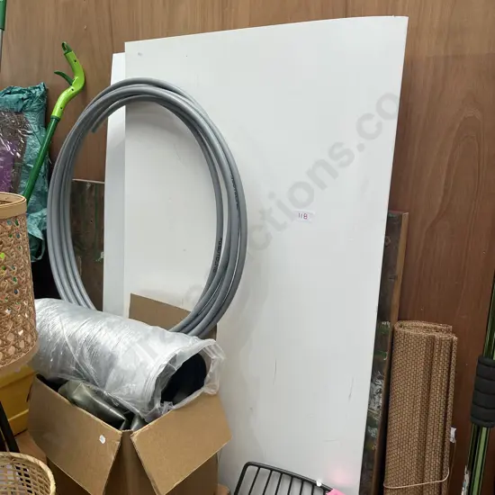 shower liner, swiss ball and asstment