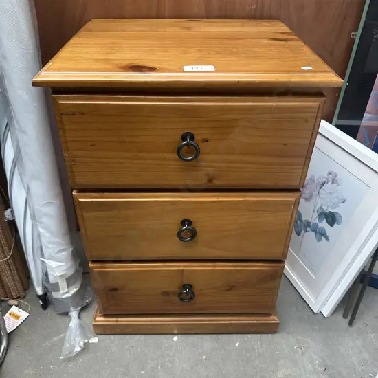 Pine bedside