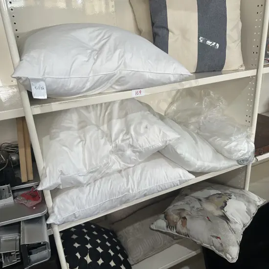 cushions , some feather