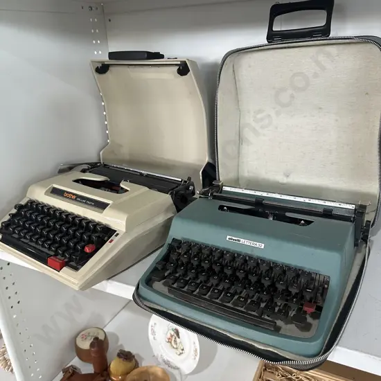 2 vintage typewriters