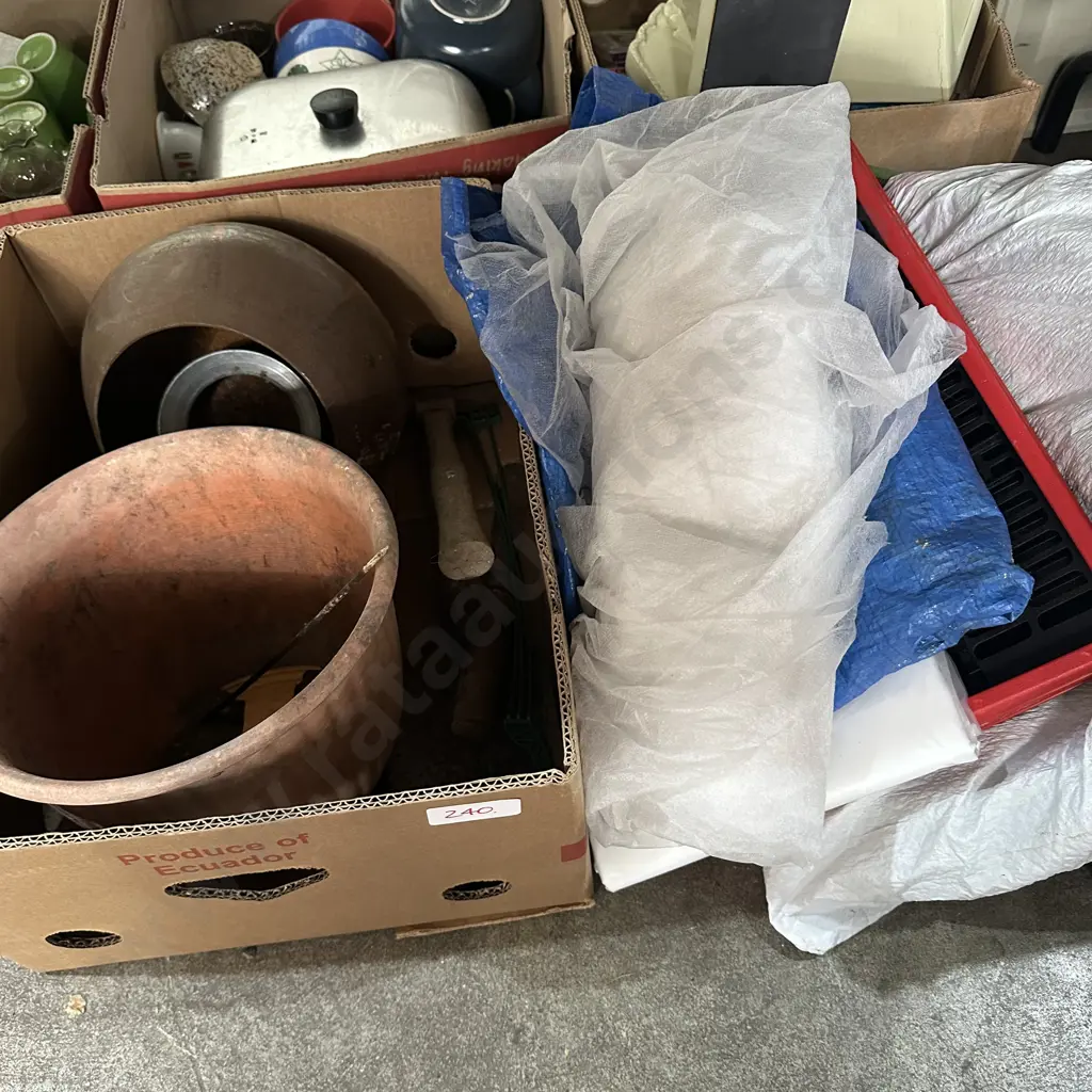 planters, bin, hose, tarp etc Image 1++