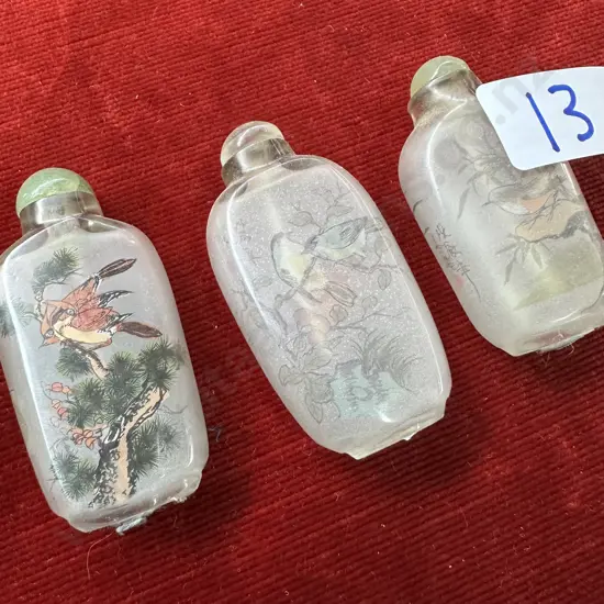 3 early perfume bottles