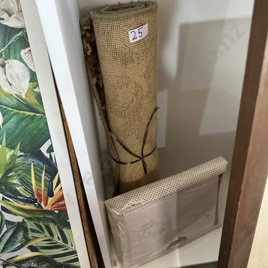 runner and unopened linen set