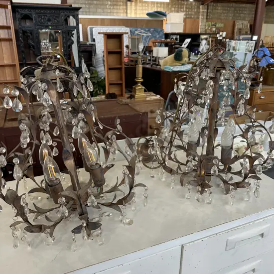 3 matching chandeliers