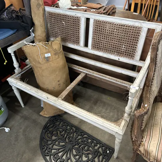 restorers wicker settee