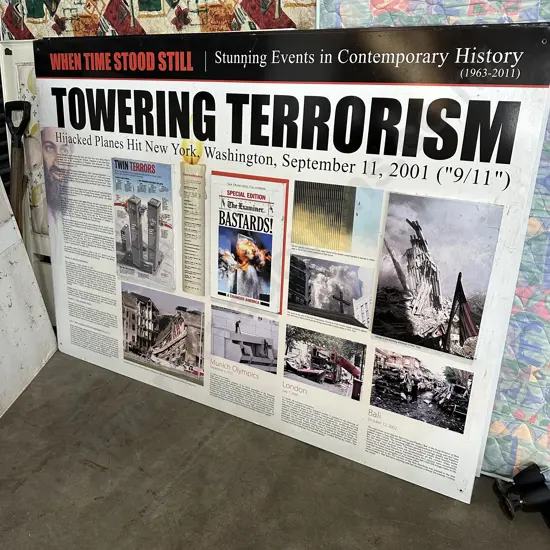Large panel 1800 x 1300 "Terror events"