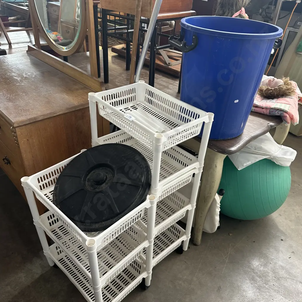 vege racks, lidded bin, hose etc Image 1++