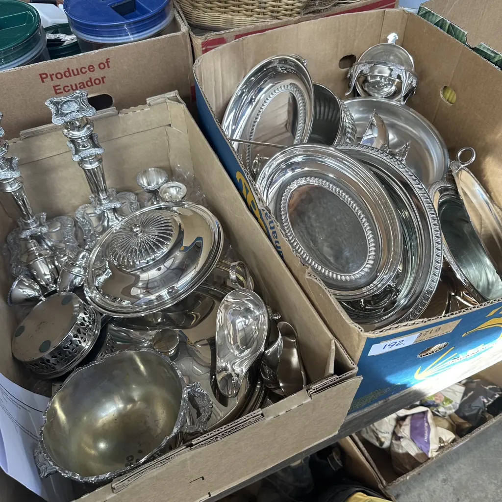 large collection 2 boxes of silverware Image 1++